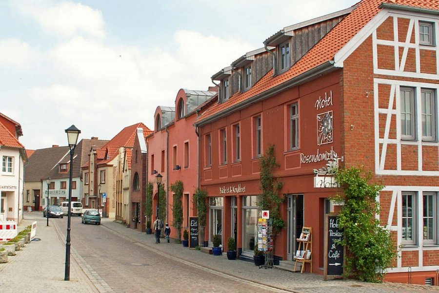 Die Altstadt von Malchow auf der Insel