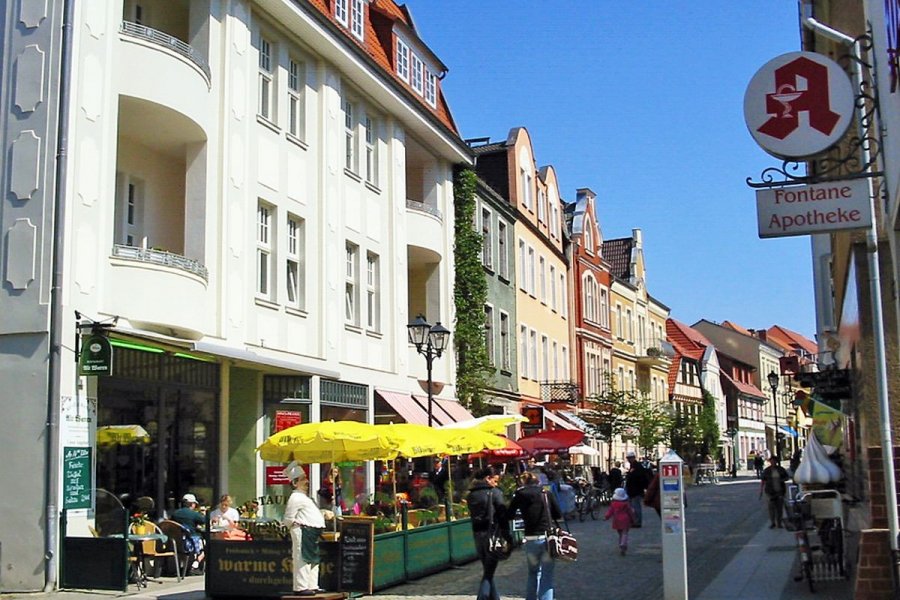 Die Innenstadt von Waren (Müritz)